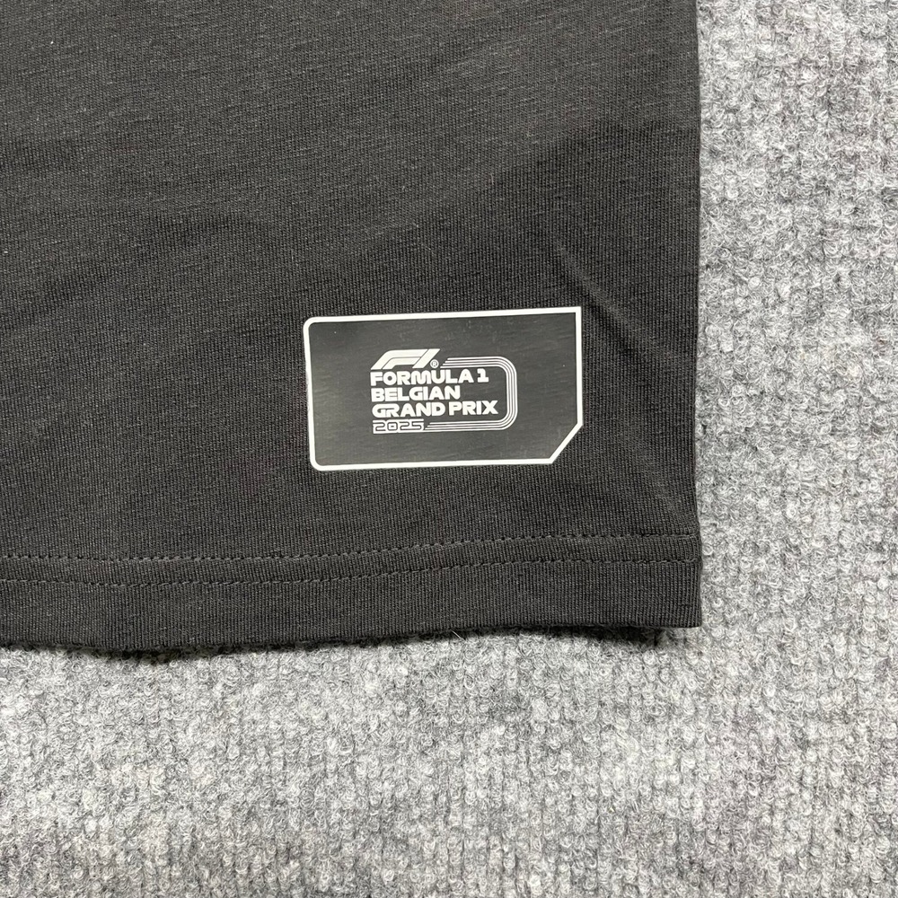 Formula 1 F1 Shirt Mens Small Black Belgian Grand Prix 2025 Graphic Puma Tee - Picture 5 of 14